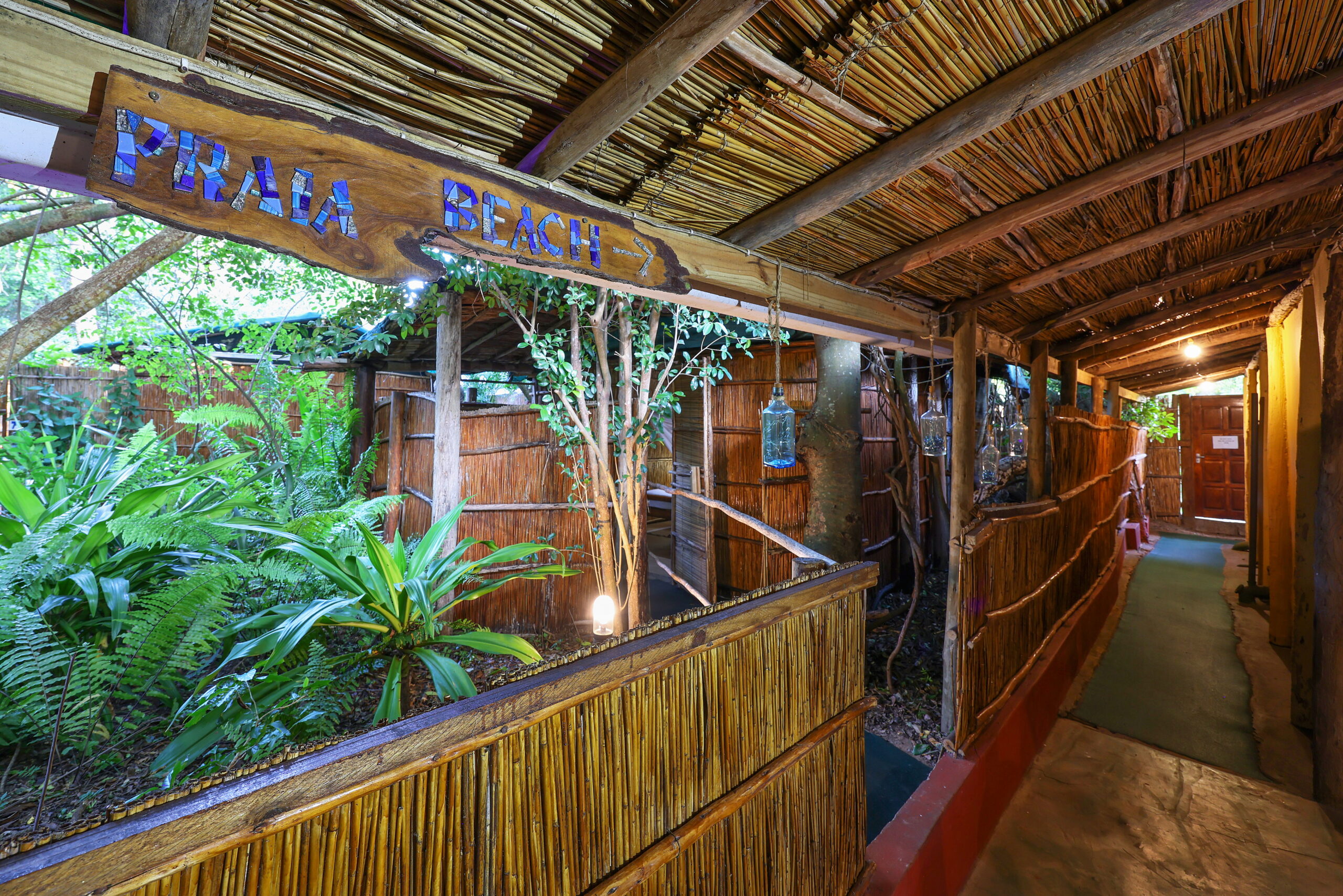A natural pathway leading towards the beach near Gala-Gala Eco Resort