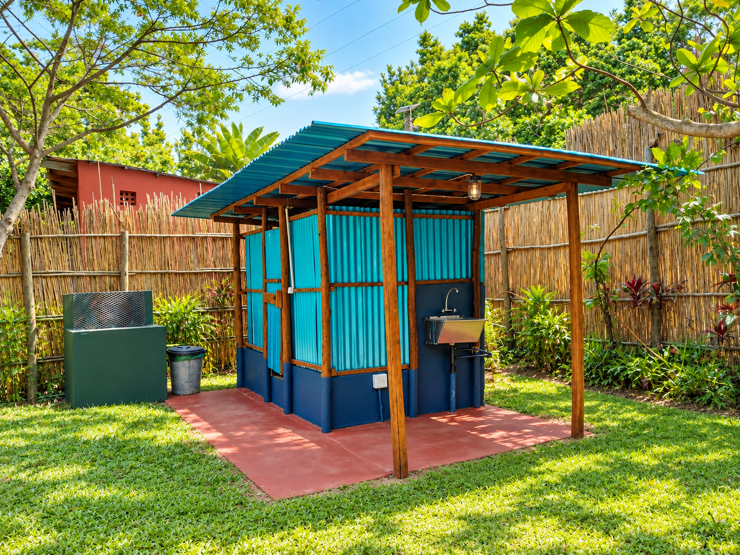 Private campsite ablution and braai area for Gala-Gala campsites 1 to 5