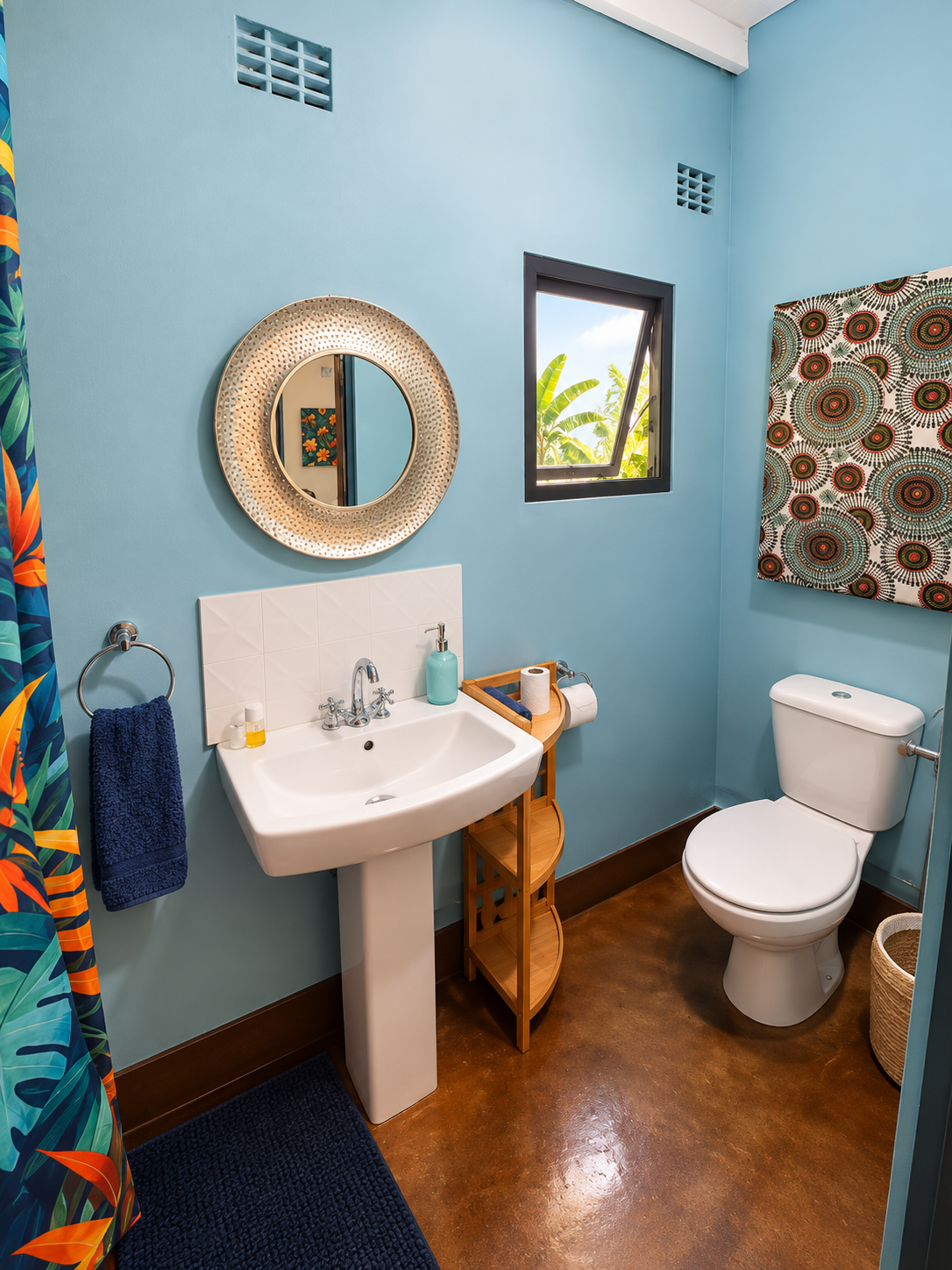 Private en-suite bathroom in the Superior Deluxe Two Sleeper at Gala-Gala Eco Resort